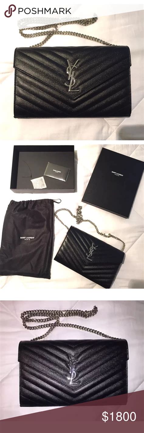 saint laurent authenticity card|saint laurent chain strap bag.